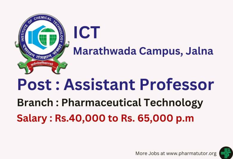Job for Assistant Professor at ICT Marathwada Campus