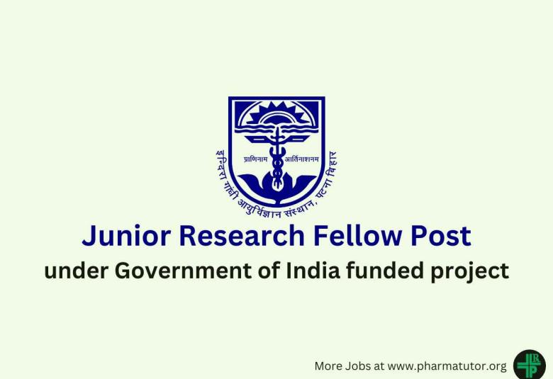 Vacancy for Junior Research Fellow under Government of India funded project, IGIMS