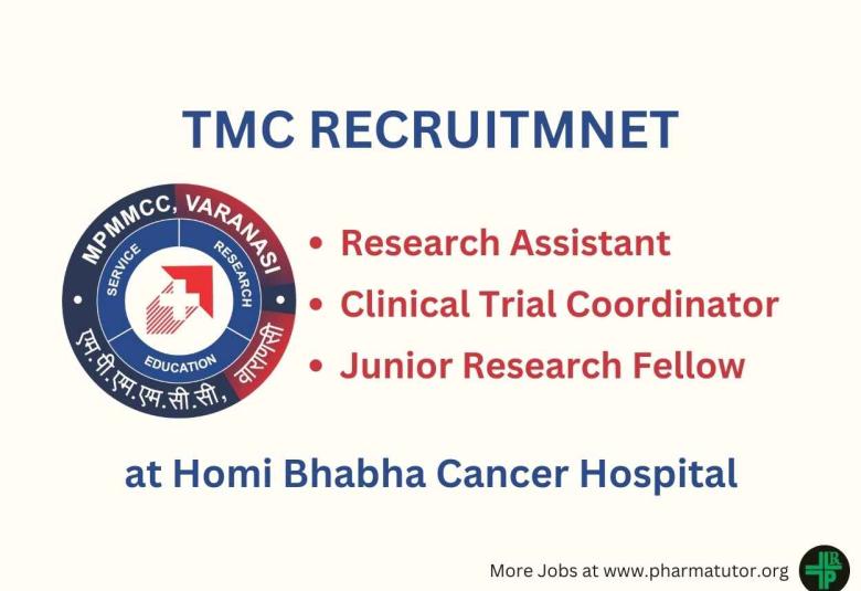 Vacancy for Research Assistant, Clinical Trial Coordinator, JRF at Tata Memorial Centre
