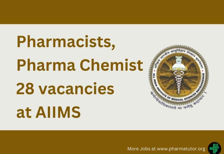 AIIMS Recruitment for Pharmacists, Pharma Chemist