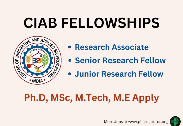 Applications are invited for Fellowships funded by CIAB