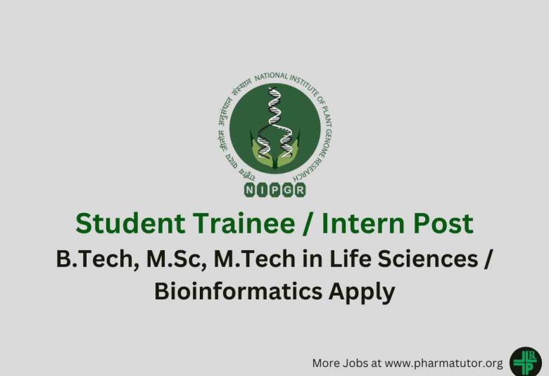 Applications are invited for Intern at NIPGR
