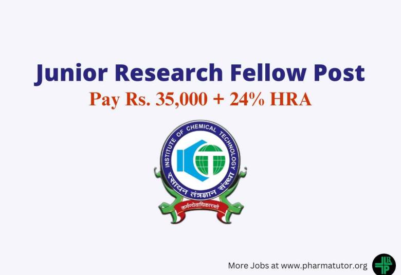Applications are invited for Senior Research Fellow at ICT Mumbai