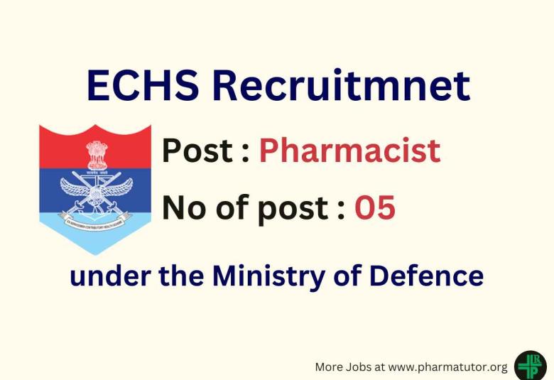 ECHS invites applications for post of Pharmacists