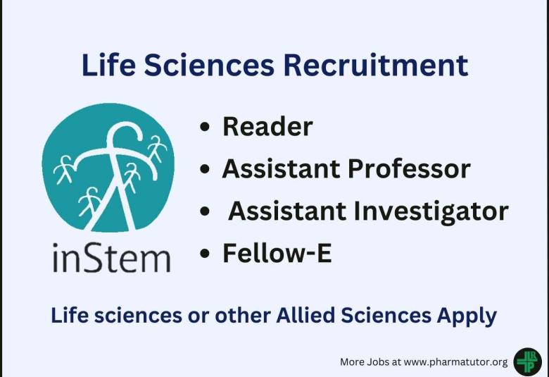 Life Sciences Recruitment at Institute for Stem Cell Science & Regenerative Medicine