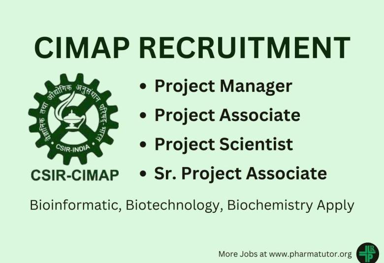 Multiple Openings at Central Institute of Medicinal and Aromatic Plants