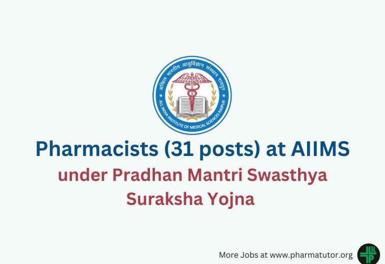 Apply Online for Pharmacists at AIIMS