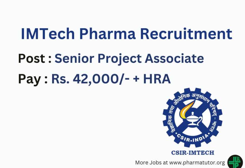 Vacancy for Senior Project Associate at IMTech