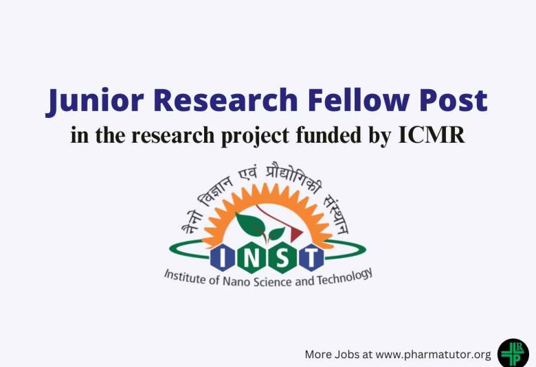 Applications are invited for JRF at Institute of Nano Science and Technology