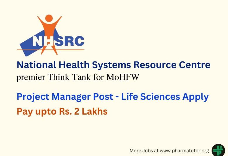 Hiring Project Manager at NHSRC