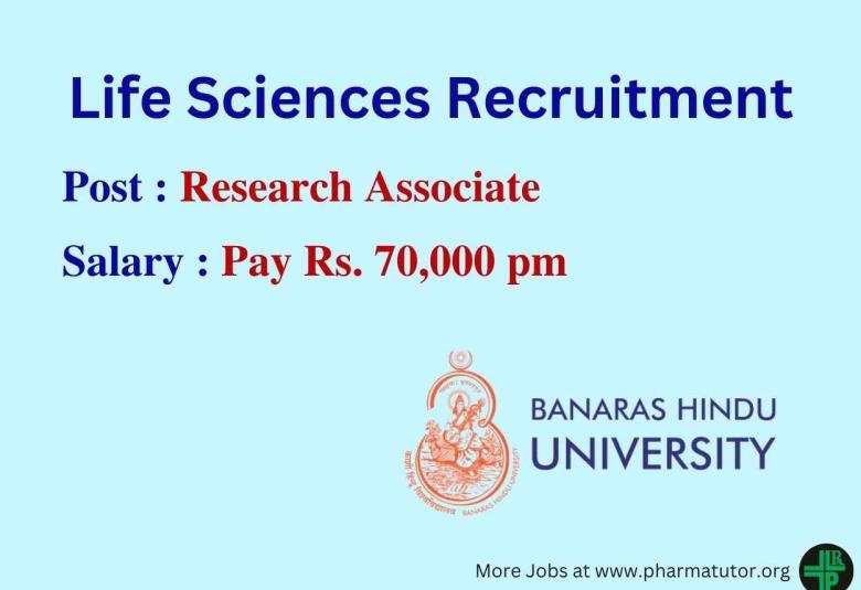 Life Sciences Recruitment at Banaras Hindu University