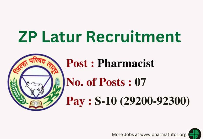 Recruitment for Pharmacists under Zilla Parishad