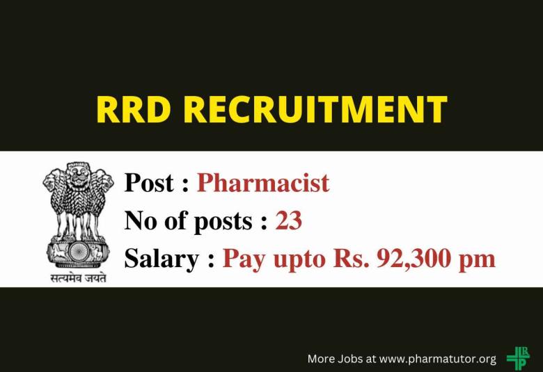 RRD Pharmacists Recruitment