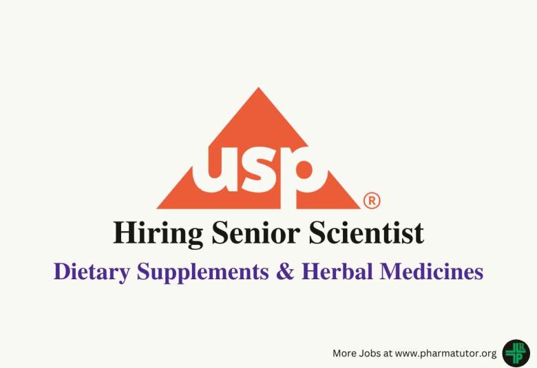 U.S. Pharmacopeial Convention Hiring Senior Scientist