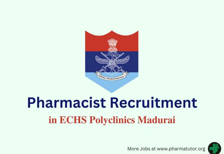 Vacancy for Pharmacist in ECHS Polyclinics