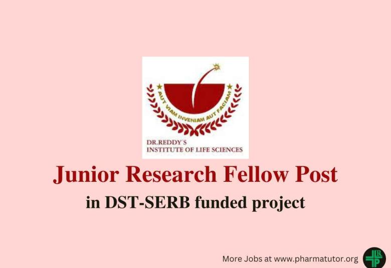 Applications are invited for JRF in DST-SERB funded project at DRILS