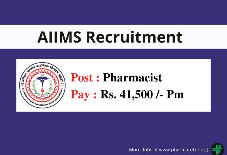 Applications are invited for Pharmacist at AIIMS