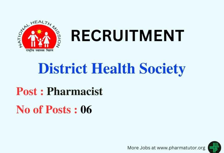 Job for Pharmacists at District Health Society