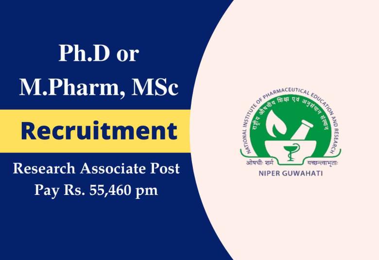 Job for Ph.D or M.Pharm, MSc in DST sponsored project at NIPER