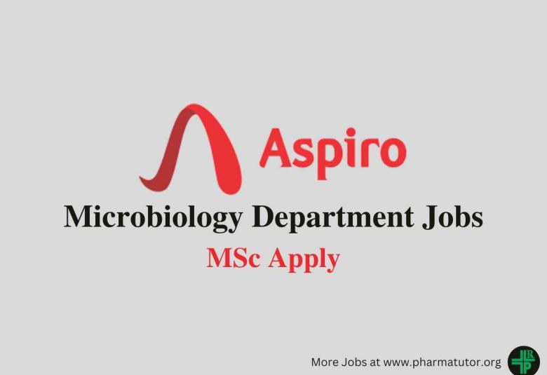 Jobs in Microbiology Department at Aspiro Pharma