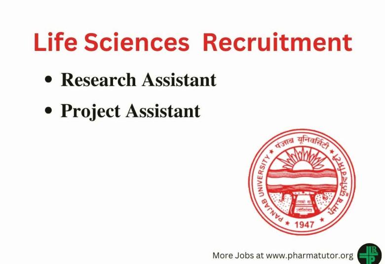 Life Sciences Recruitment at Panjab University