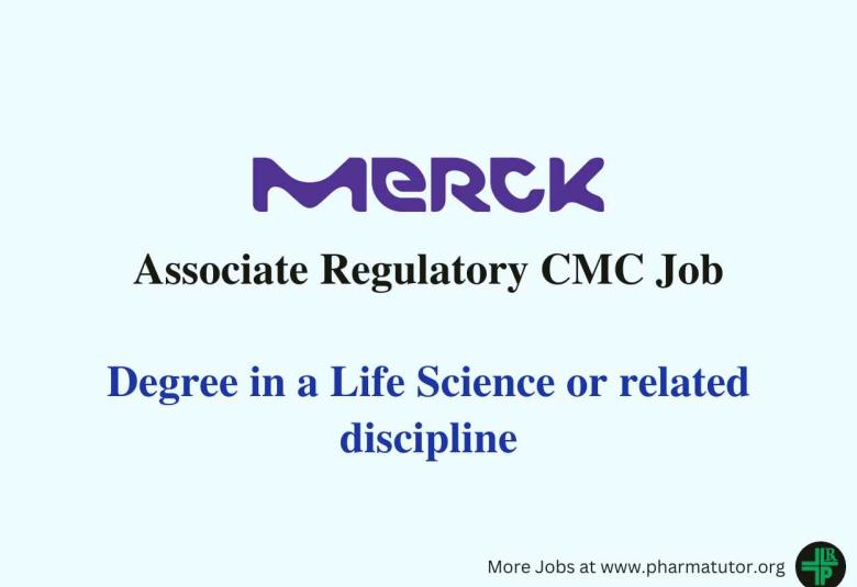 Merck KGaA opening for Associate Regulatory CMC