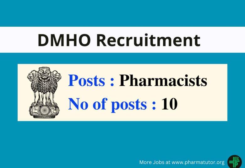 Recruitment for Pharmacists under District Medical and Health Officer