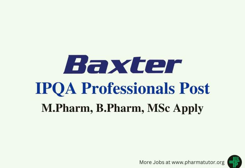 Walk in for IPQA professionals at Baxter