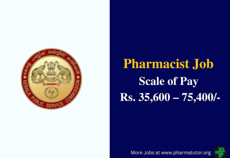 Apply online for Pharmacist in Kerala Government Service