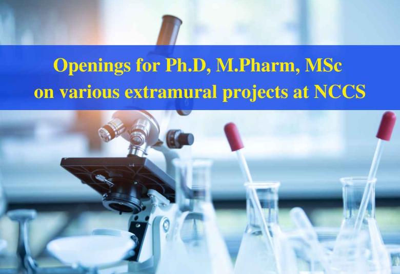 Multiple openings for Ph.D, M.Pharm, MSc at National Centre for Cell Science