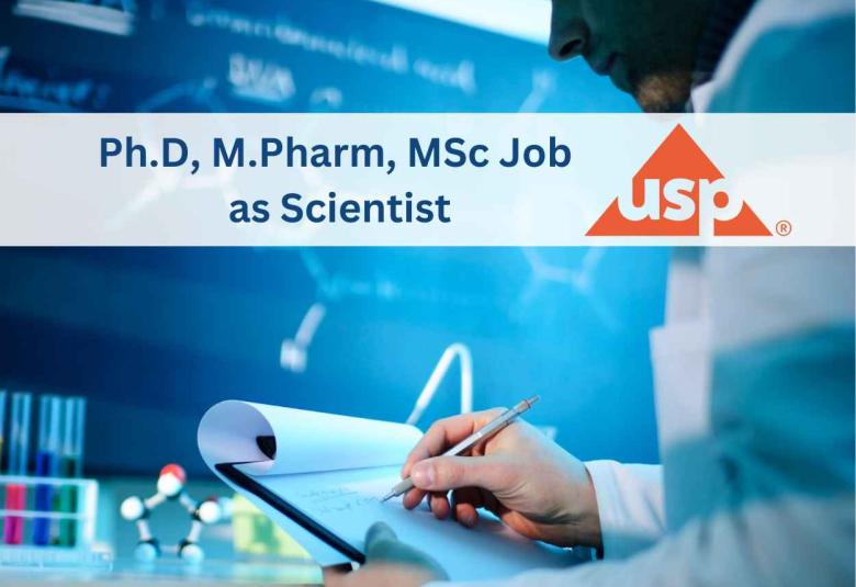 Opportunity for Ph.D, M.Pharm, MSc as Scientist at U.S. Pharmacopeial Convention
