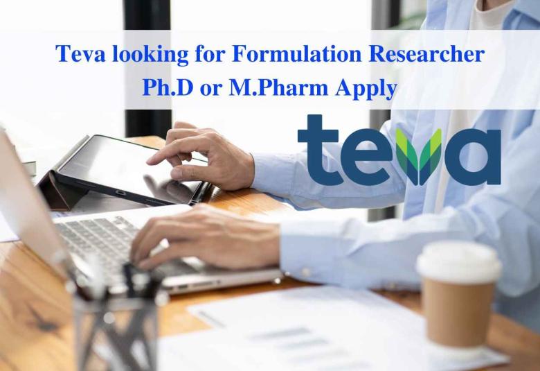 Teva looking for Formulation Researcher