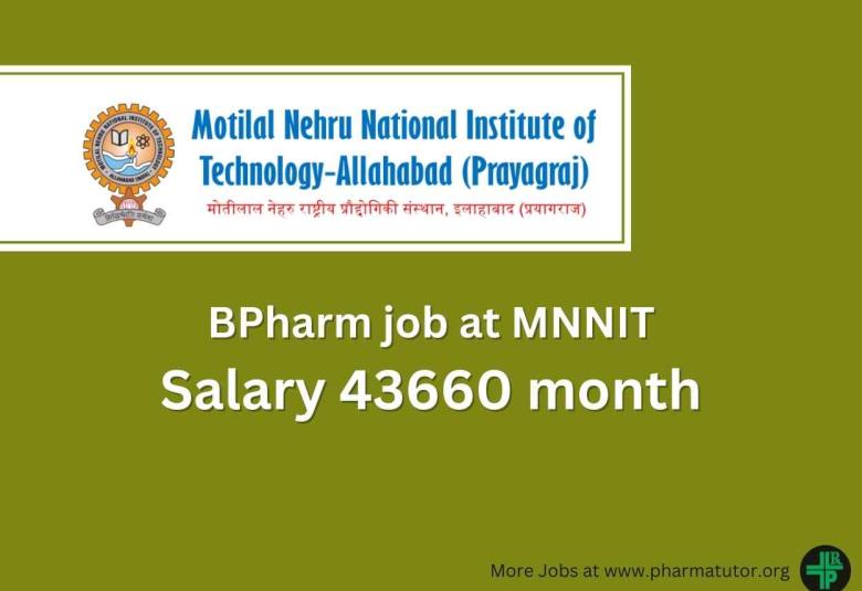 Applications are invited for BPharm at MNNIT