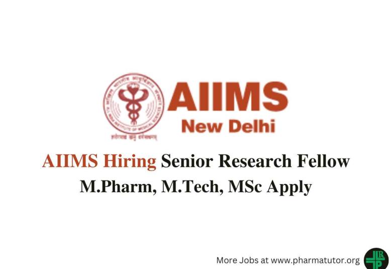 Applications are invited for post of SRF at AIIMS