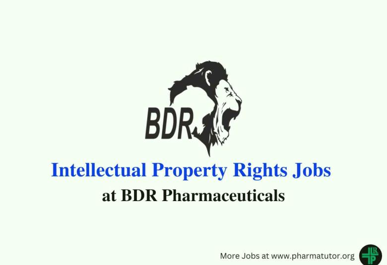 Intellectual Property Rights Jobs at BDR Pharmaceuticals