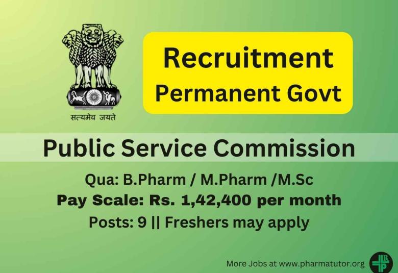 Jobs for Scientific Officer (9 posts) under Public Service Commission
