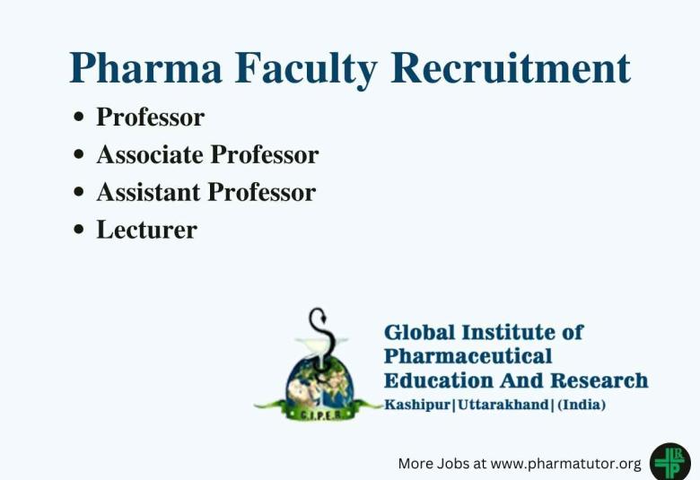 Job for Professor, Associate Professor, Assistant Professor, Lecturer at GIPER