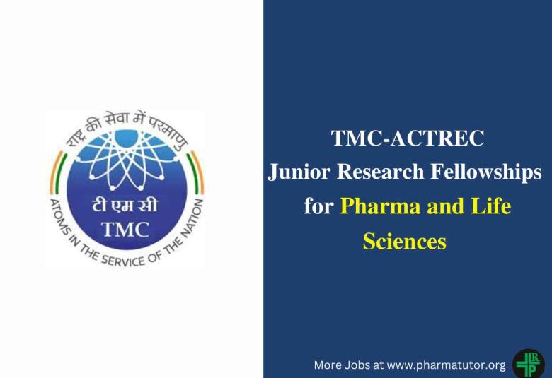 Junior Research Fellowships for Pharma and Life Sciences at ACTREC