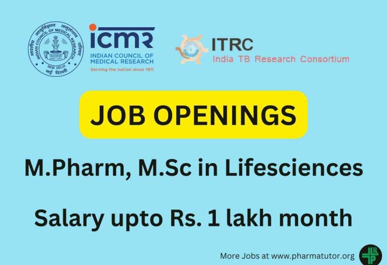 Multiple openings under various projects under ITRC-ICMR