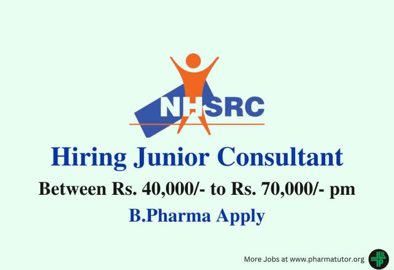 NHSRC Hiring Junior Consultant