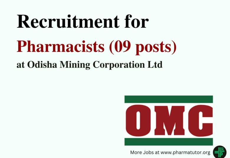 Opportunity for Pharmacists to Join Odisha Mining Corporation Ltd