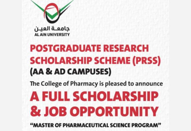 Postgraduate Research Scholarship Scheme AA and AD Campuses