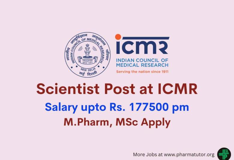 Apply Online for Scientist Post at Indian Council of Medical Research