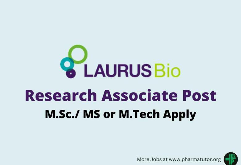 LAURUS Bio Hiring Research Associate