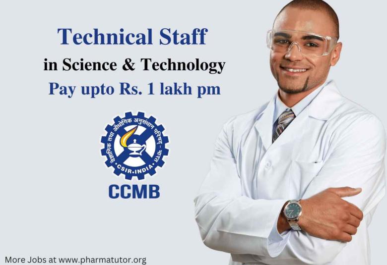 Recruitment for Technical staff in Research & Development activities at CCMB