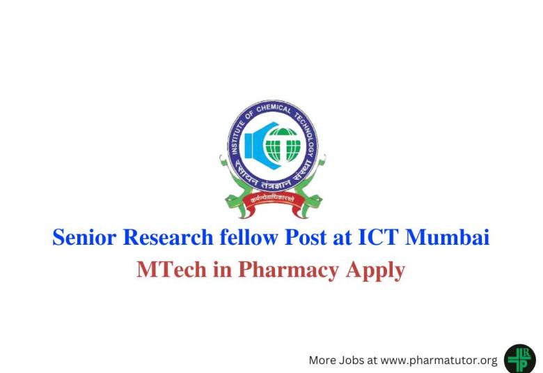 Vacancy for Senior Research fellow at ICT Mumbai