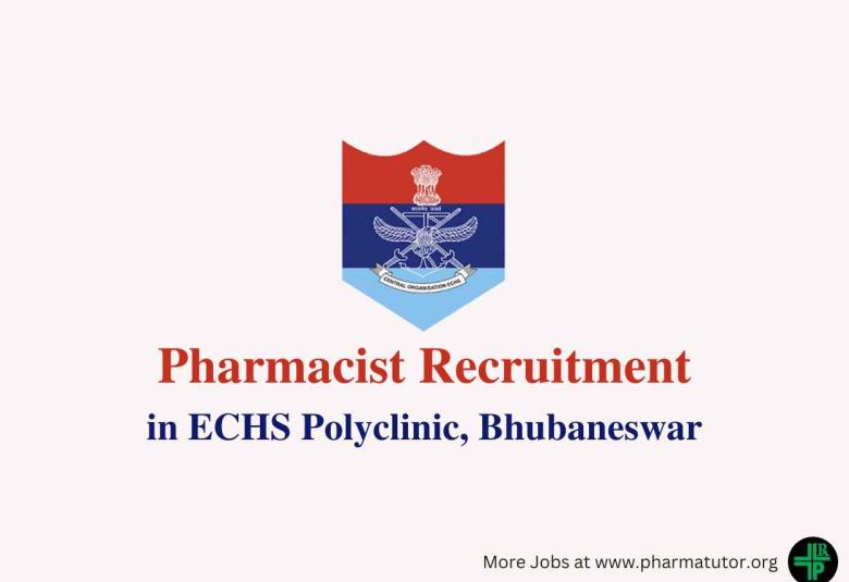 Vacancy for Pharmacist in ECHS polyclinic