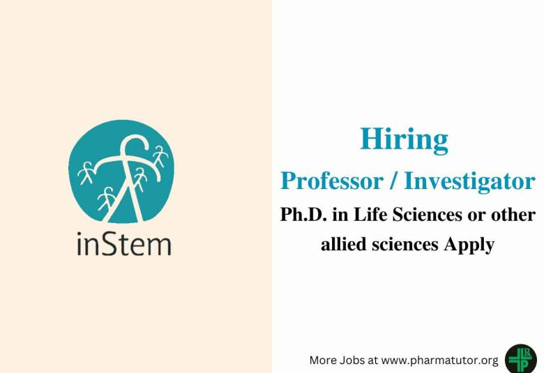 Work as Professor / Investigator at Institute for Stem Cell Science & Regenerative Medicine 