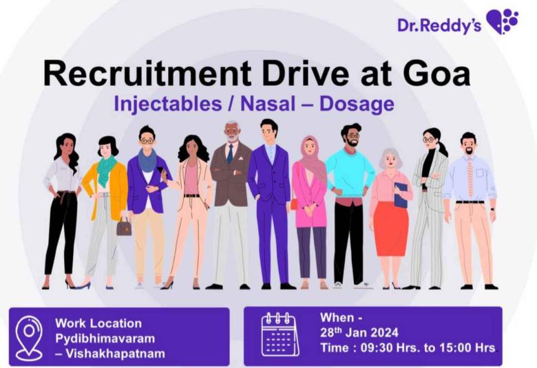 Interview for B.Pharm, MSc, BSc in QC, Production at Dr. Reddy's Laboratories