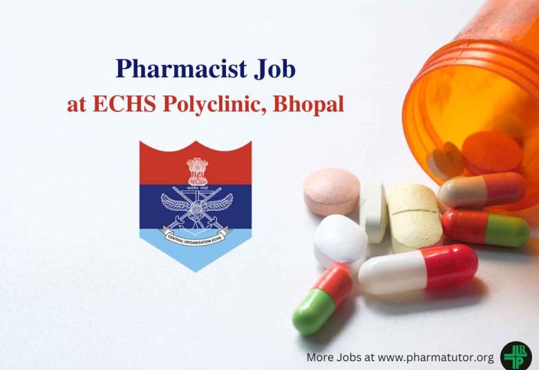 Job for Pharmacist in ECHS Polyclinic Bhopal